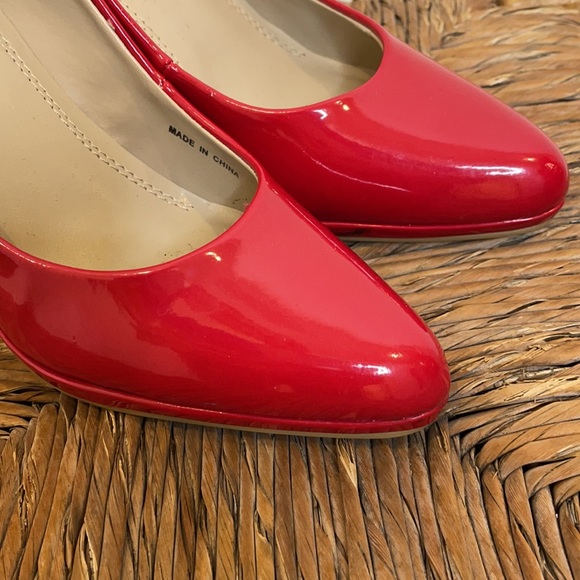 New Ellen Tracy red heels shoes Cody size 6 6M 🌵 - Picture 2 of 8